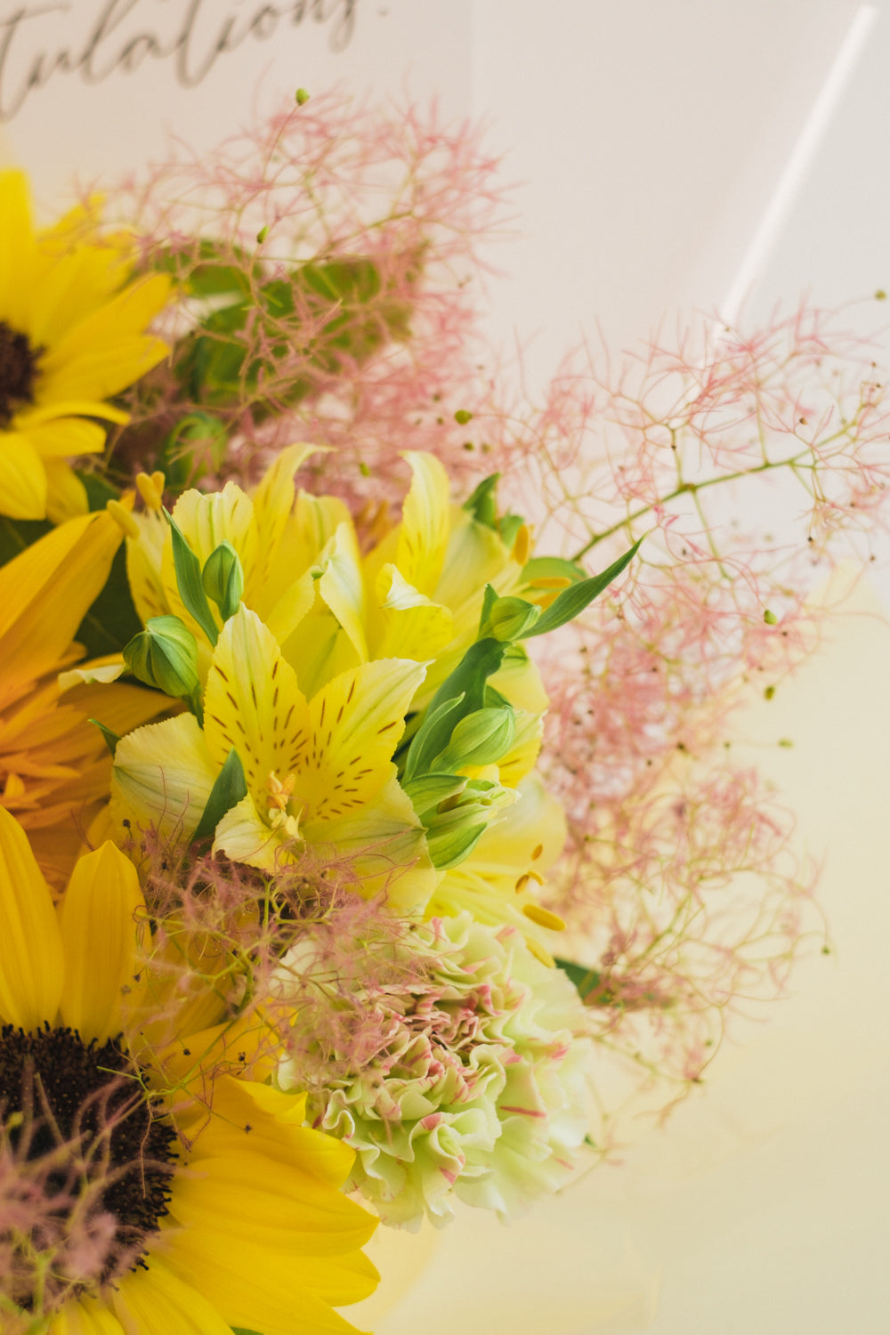 ◆6/2-7/31お届け限定◆Message Bouquet／メッセージブーケ　キャンディースモーク／生花・花束