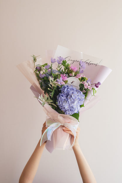 ◆6/2-7/10お届け限定◆Message Bouquet／メッセージブーケ　シャボンマジック／生花・花束