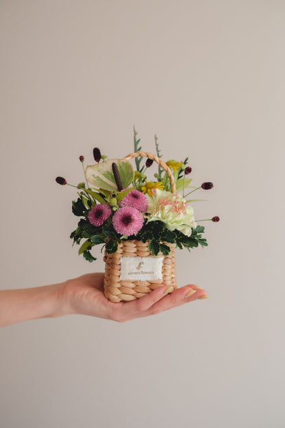 ◆8/19-9/30お届け限定◆Flower BAG No.3／フラワーバッグアレンジ　サンリットガーデン／生花