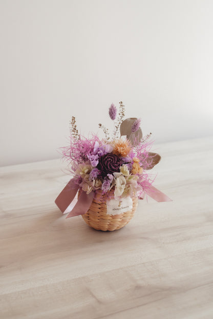 ◆季節限定◆Flower BAG No.2／フラワーバッグアレンジ　スモークビター／ドライ&amp;プリザーブドフラワー