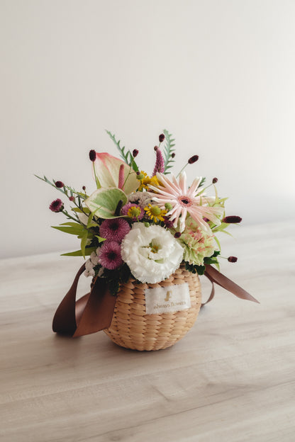 ◆8/19-9/30お届け限定◆Flower BAG No.2／フラワーバッグアレンジ　サマーメモリー／生花