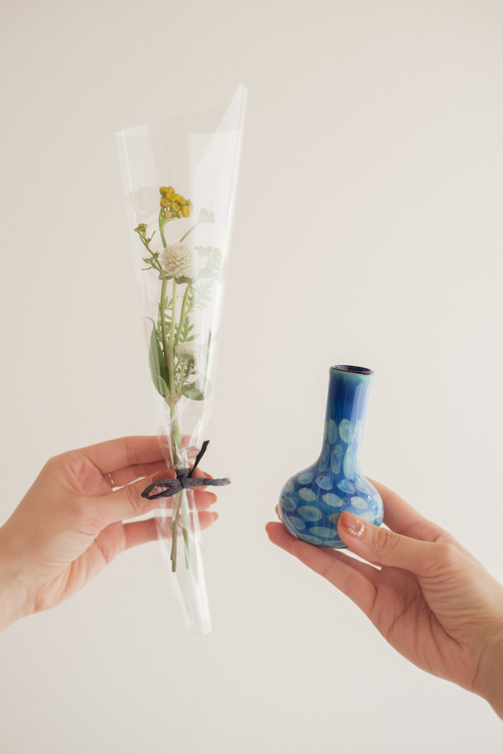 NEW◆Flower Vase／花器・フラワーベース＆お花／ジェリーフィッシュ