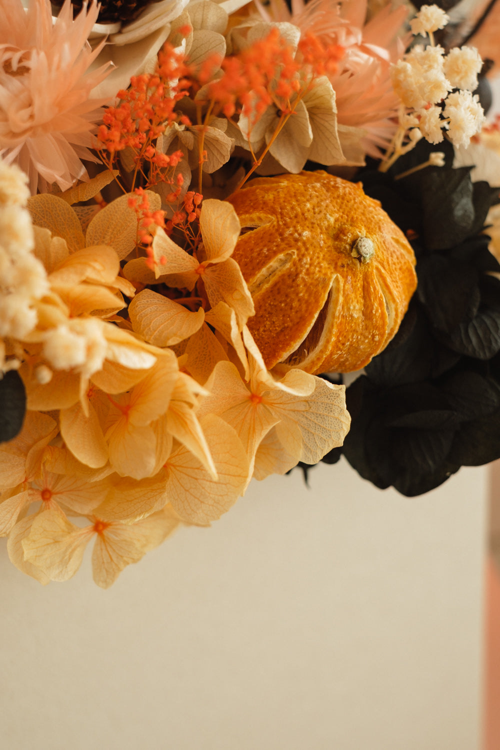 ◆ハロウィン限定◆Flower BAG No.1／フラワーバッグアレンジ　ブラックブルーム／ドライ&amp;プリザーブドフラワー