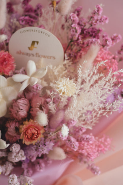 NEW◆Message Bouquet／メッセージブーケ　ピンキードロップ／ドライ・プリザーブドフラワー