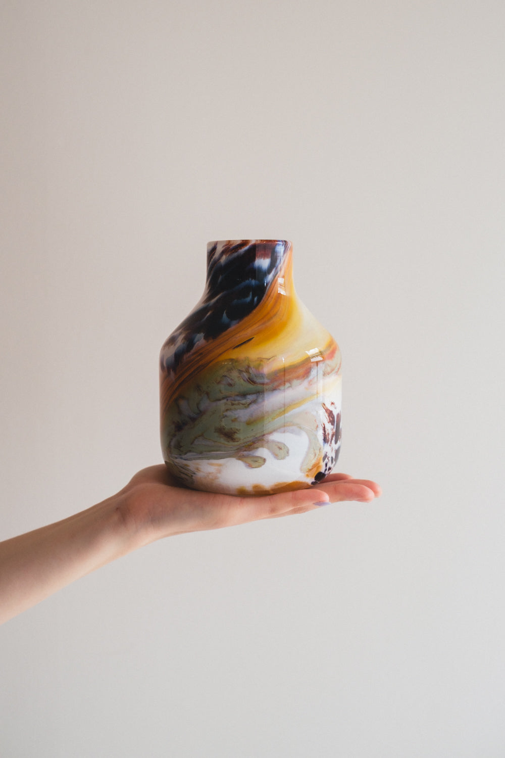 Flower Vase／花器・フラワーベース／FIDRIO　Brown Mixed