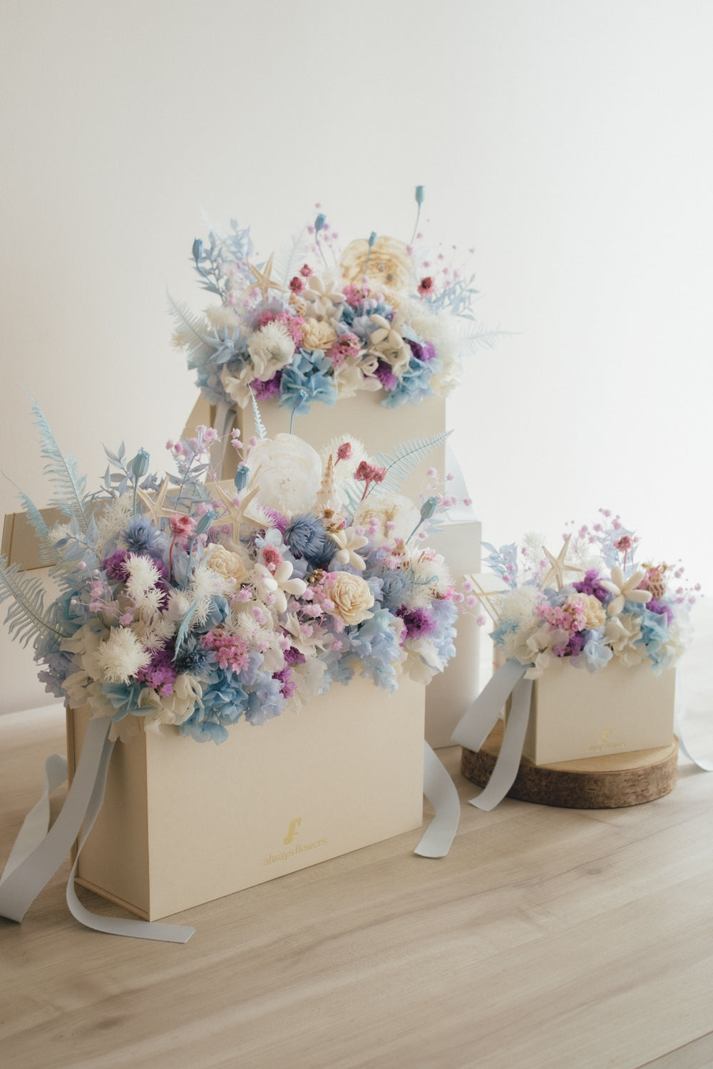 ◆季節限定◆Flower BAG No.1／フラワーバッグアレンジ　シードリーム／ドライ&amp;プリザーブドフラワー