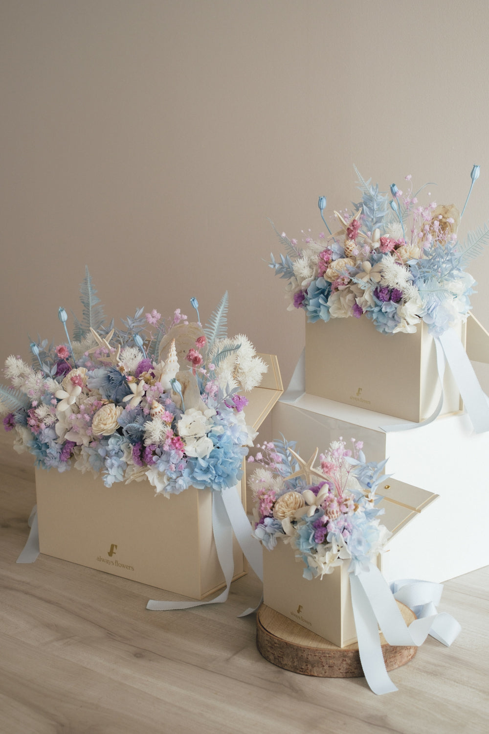 ◆季節限定◆Flower BAG No.1／フラワーバッグアレンジ　シードリーム／ドライ&amp;プリザーブドフラワー
