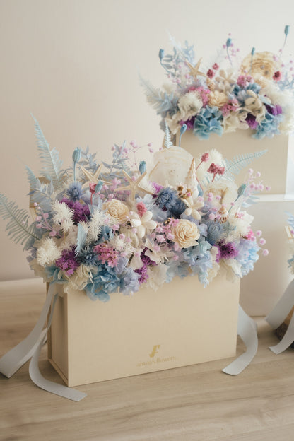 ◆季節限定◆Flower BAG No.1／フラワーバッグアレンジ　シードリーム／ドライ&amp;プリザーブドフラワー