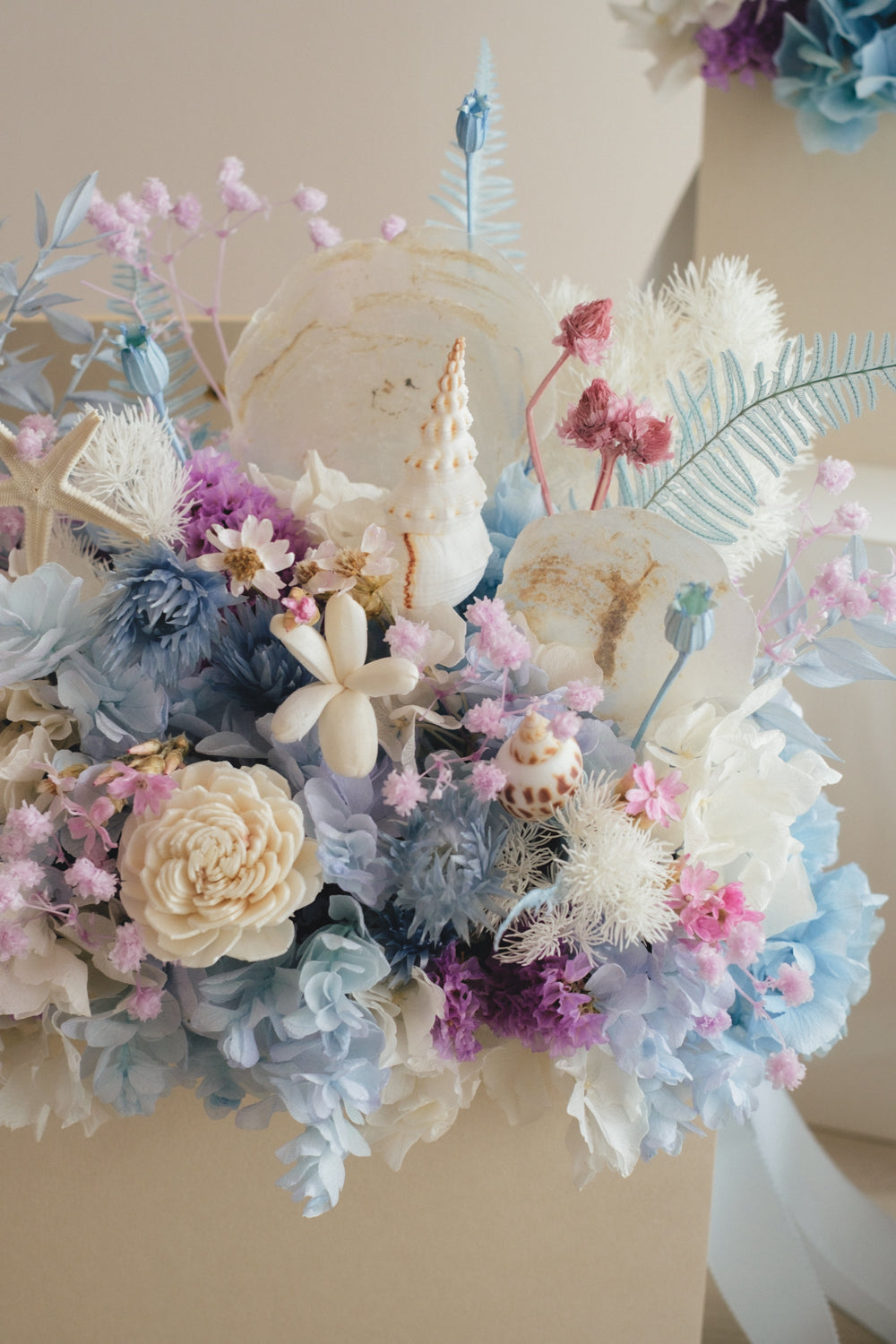 ◆季節限定◆Flower BAG No.1／フラワーバッグアレンジ　シードリーム／ドライ&amp;プリザーブドフラワー