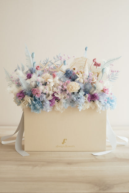 ◆季節限定◆Flower BAG No.1／フラワーバッグアレンジ　シードリーム／ドライ&amp;プリザーブドフラワー