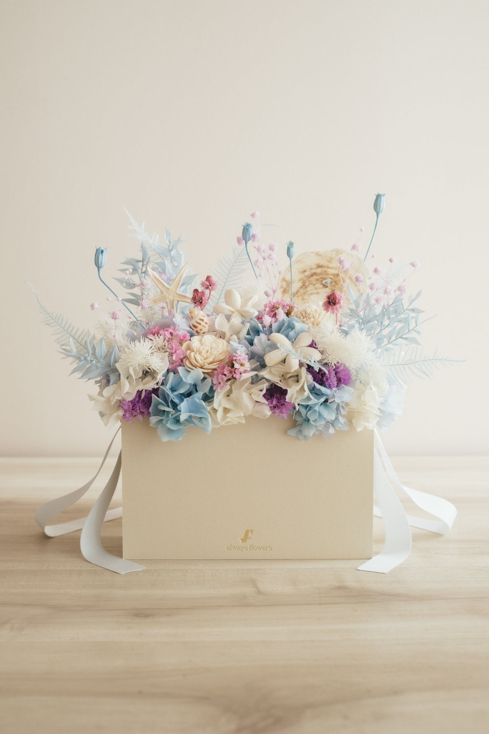 ◆季節限定◆Flower BAG No.1／フラワーバッグアレンジ　シードリーム／ドライ&amp;プリザーブドフラワー