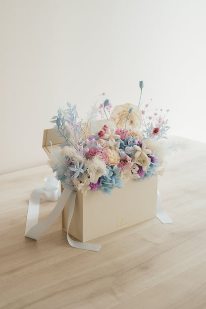 ◆季節限定◆Flower BAG No.1／フラワーバッグアレンジ　シードリーム／ドライ&amp;プリザーブドフラワー