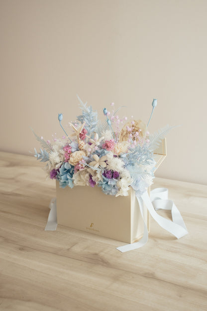 ◆季節限定◆Flower BAG No.1／フラワーバッグアレンジ　シードリーム／ドライ&amp;プリザーブドフラワー
