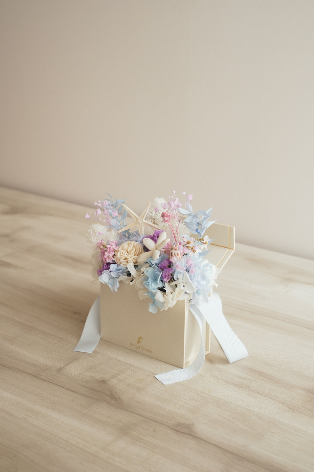 ◆季節限定◆Flower BAG No.1／フラワーバッグアレンジ　シードリーム／ドライ&amp;プリザーブドフラワー