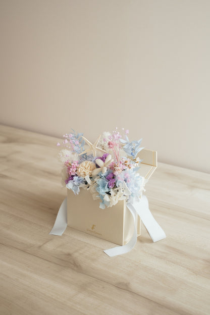 ◆季節限定◆Flower BAG No.1／フラワーバッグアレンジ　シードリーム／ドライ&amp;プリザーブドフラワー