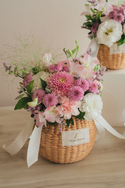 ◆7/14-8/31お届け限定◆Flower BAG No.2／フラワーバッグアレンジ　メモワール／生花