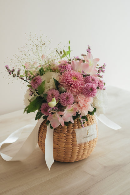 ◆7/14-8/31お届け限定◆Flower BAG No.2／フラワーバッグアレンジ　メモワール／生花