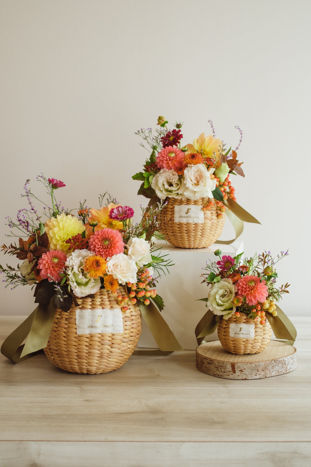 ◆10/4-11/30お届け限定◆Flower BAG No.2／フラワーバッグアレンジ　オータムグロウ／生花
