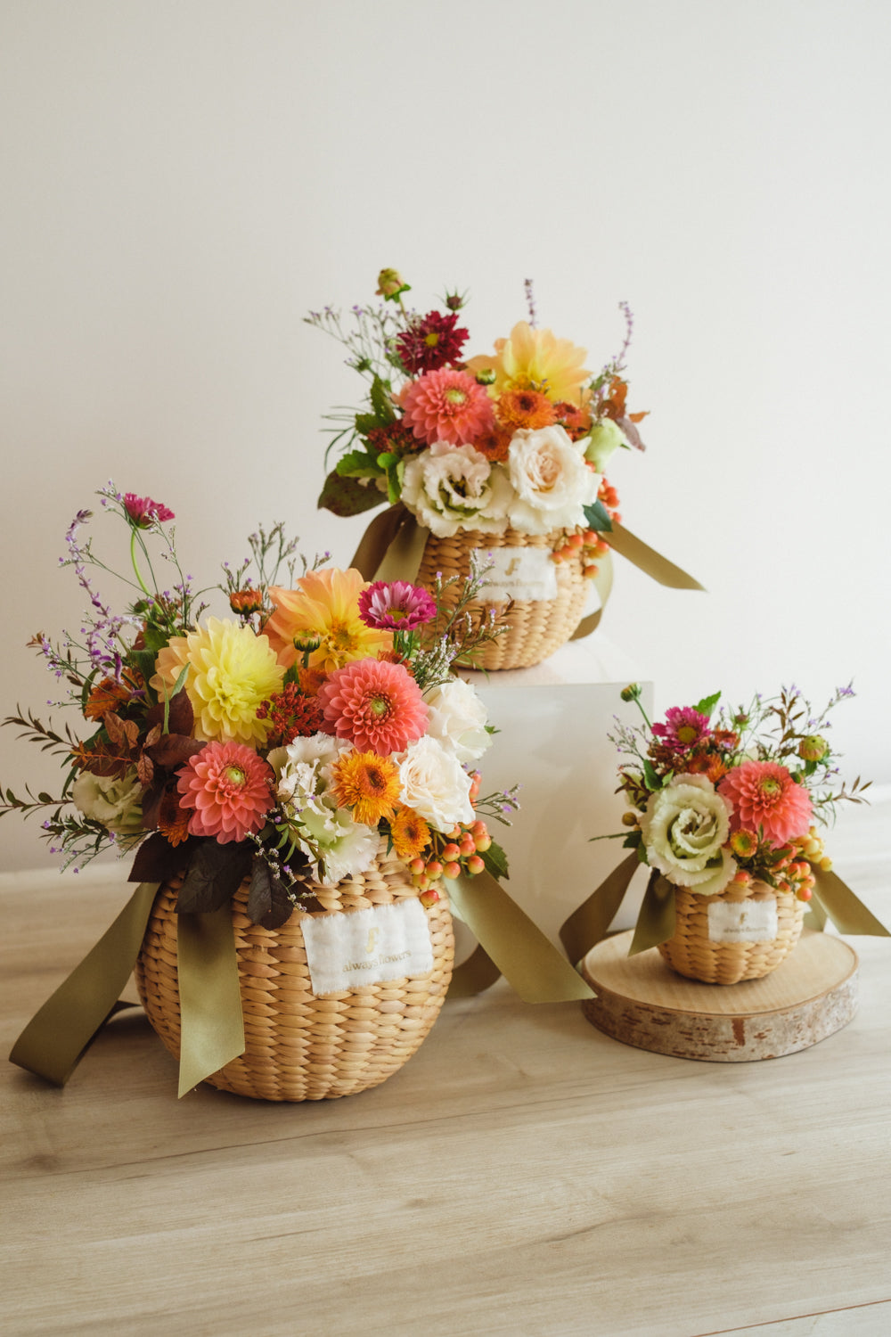 ◆10/4-11/30お届け限定◆Flower BAG No.2／フラワーバッグアレンジ　オータムグロウ／生花