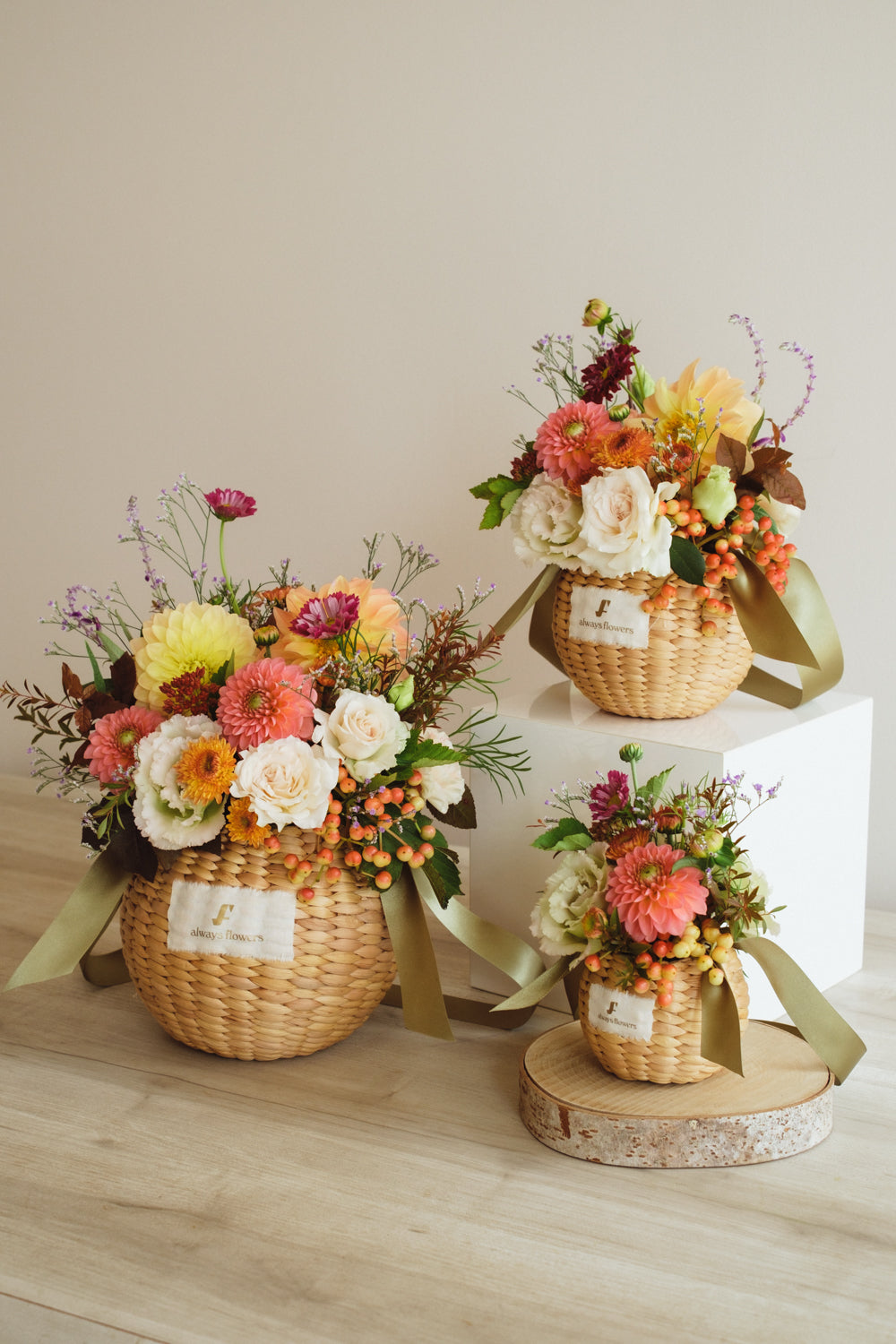 ◆10/4-11/30お届け限定◆Flower BAG No.2／フラワーバッグアレンジ　オータムグロウ／生花