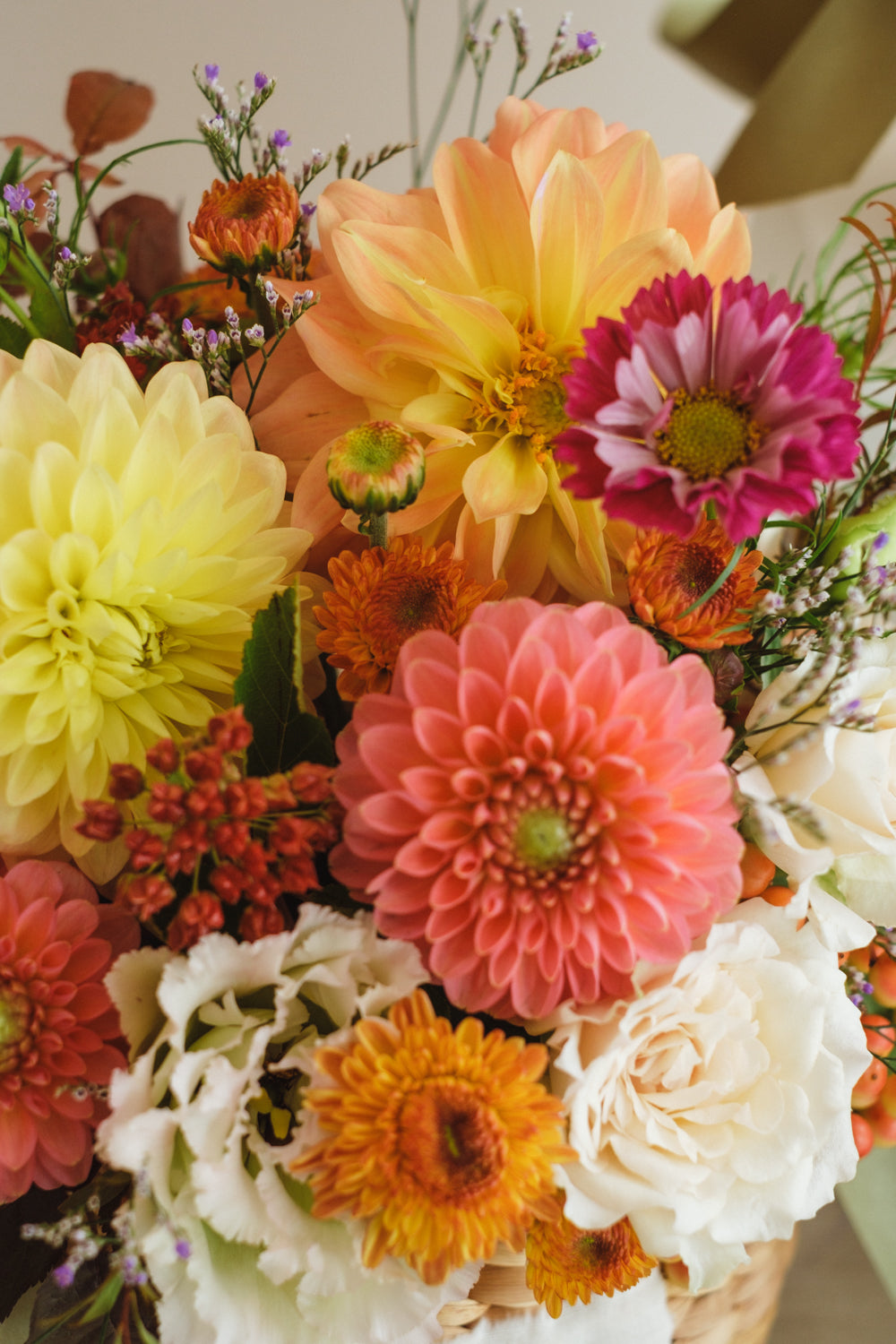 ◆10/4-11/30お届け限定◆Flower BAG No.2／フラワーバッグアレンジ　オータムグロウ／生花