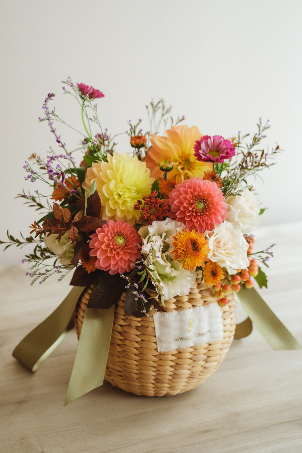 ◆10/4-11/30お届け限定◆Flower BAG No.2／フラワーバッグアレンジ　オータムグロウ／生花