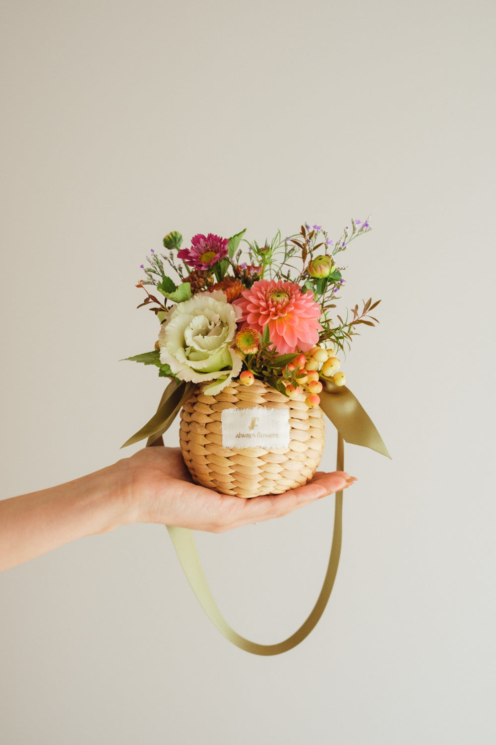 ◆10/4-11/30お届け限定◆Flower BAG No.2／フラワーバッグアレンジ　オータムグロウ／生花