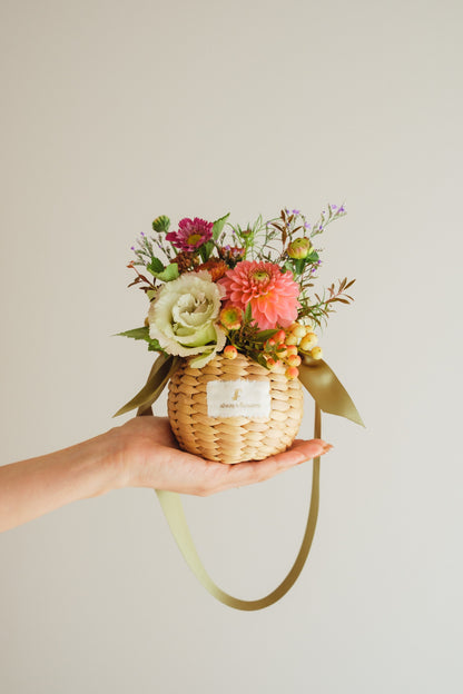 ◆10/4-11/30お届け限定◆Flower BAG No.2／フラワーバッグアレンジ　オータムグロウ／生花