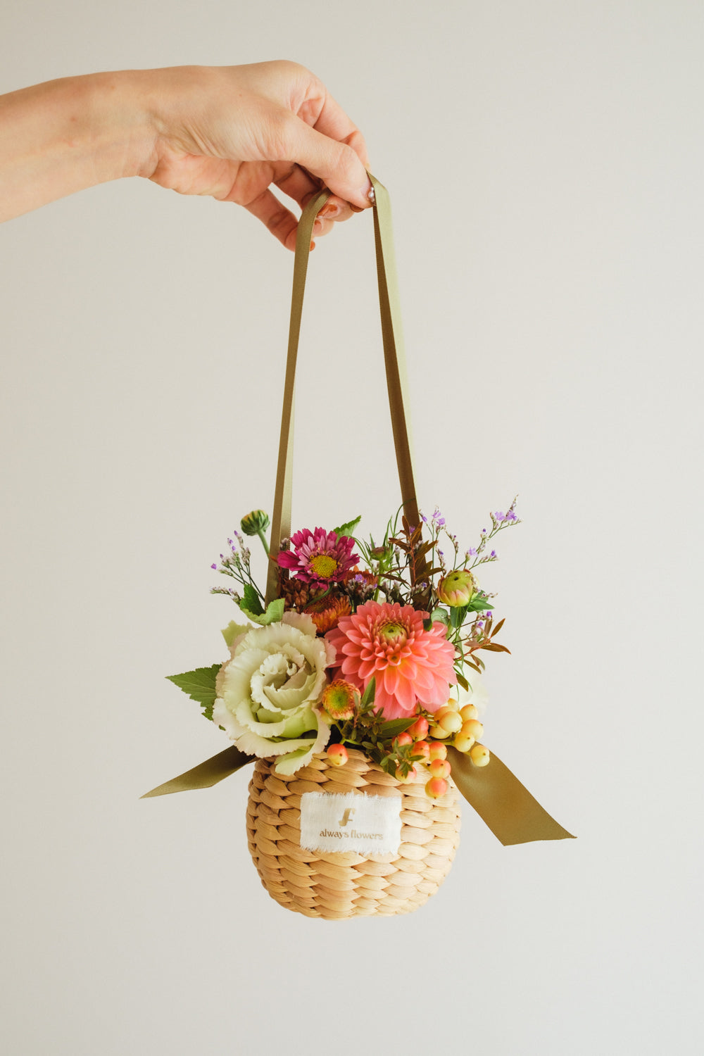◆10/4-11/30お届け限定◆Flower BAG No.2／フラワーバッグアレンジ　オータムグロウ／生花