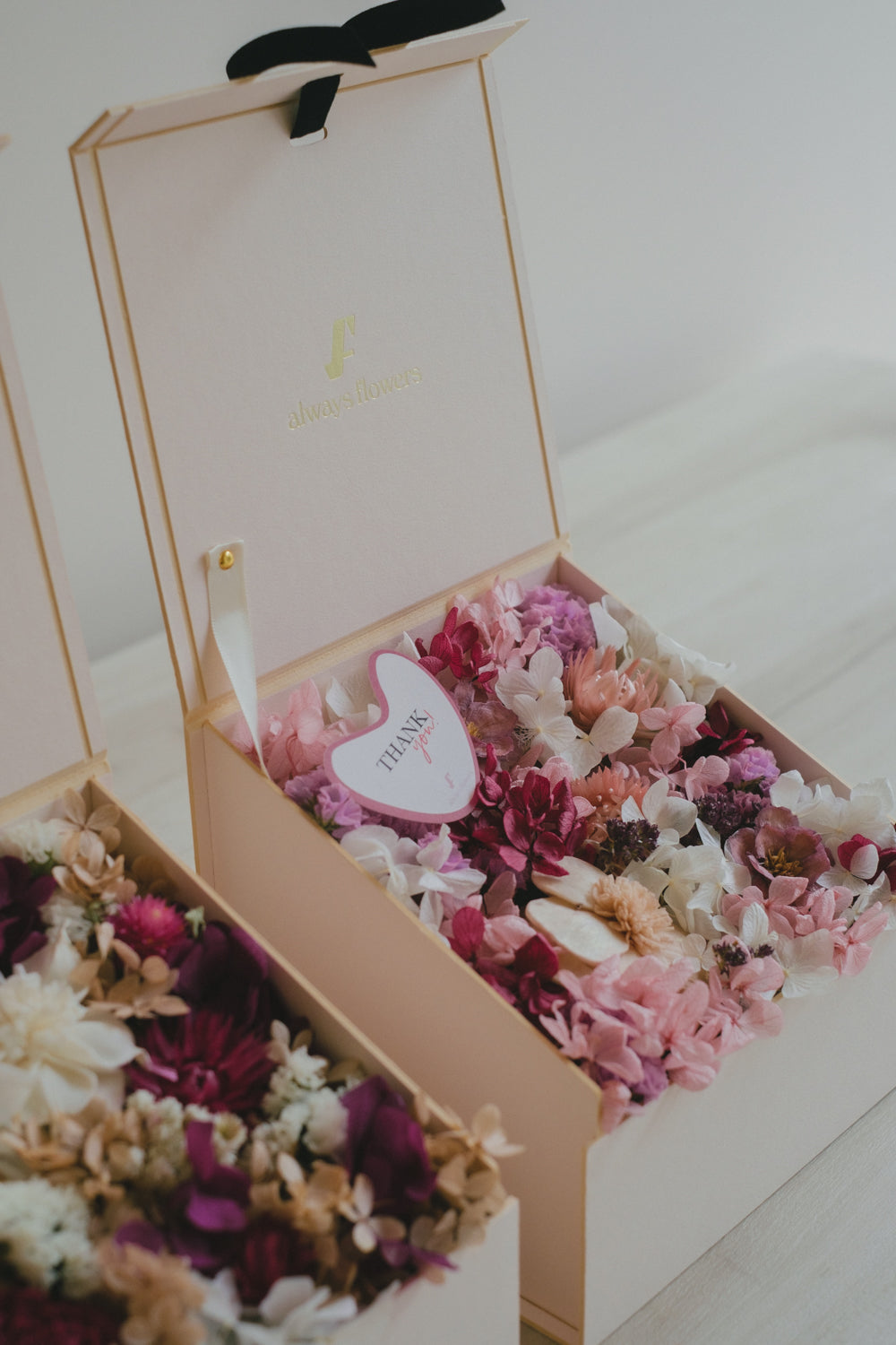 ◆数量限定◆Surprise Flower Box ／サプライズフラワーボックス　スウィートハート／ドライ・プリザーブドフラワー