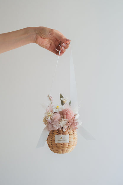 ◆NEW◆Flower BAG No.2／カゴバッグアレンジ　ほのか／プリザーブド＆ドライフラワー