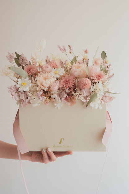 ◆NEW◆Flower BAG No.1／フラワーバッグアレンジ　つむぎ／ドライ&amp;プリザーブドフラワー