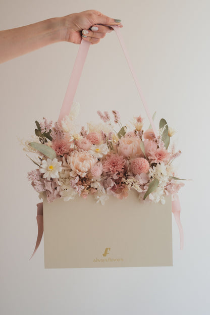 ◆NEW◆Flower BAG No.1／フラワーバッグアレンジ　つむぎ／ドライ&amp;プリザーブドフラワー
