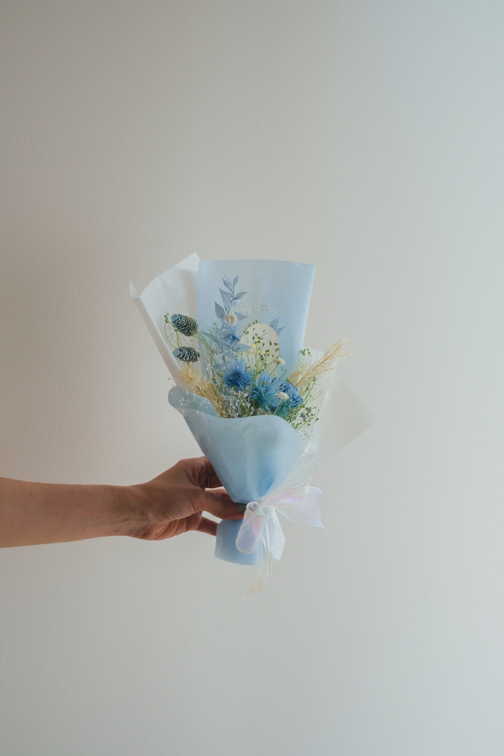 NEW◆Message Bouquet／メッセージブーケ　ブルードロップ／ドライ・プリザーブドフラワー