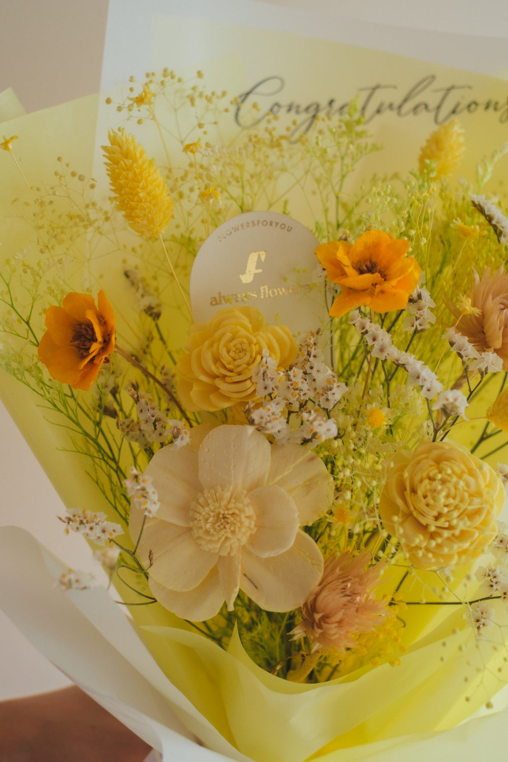 NEW◆Message Bouquet／メッセージブーケ　ビタミンドロップ／ドライ・プリザーブドフラワー