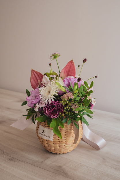 ◆8/27-10/31お届け限定◆Flower BAG No.2／フラワーバッグアレンジ　ボタニカルチル／生花
