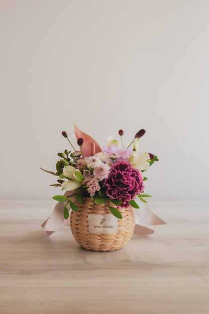 ◆8/27-10/31お届け限定◆Flower BAG No.2／フラワーバッグアレンジ　ボタニカルチル／生花