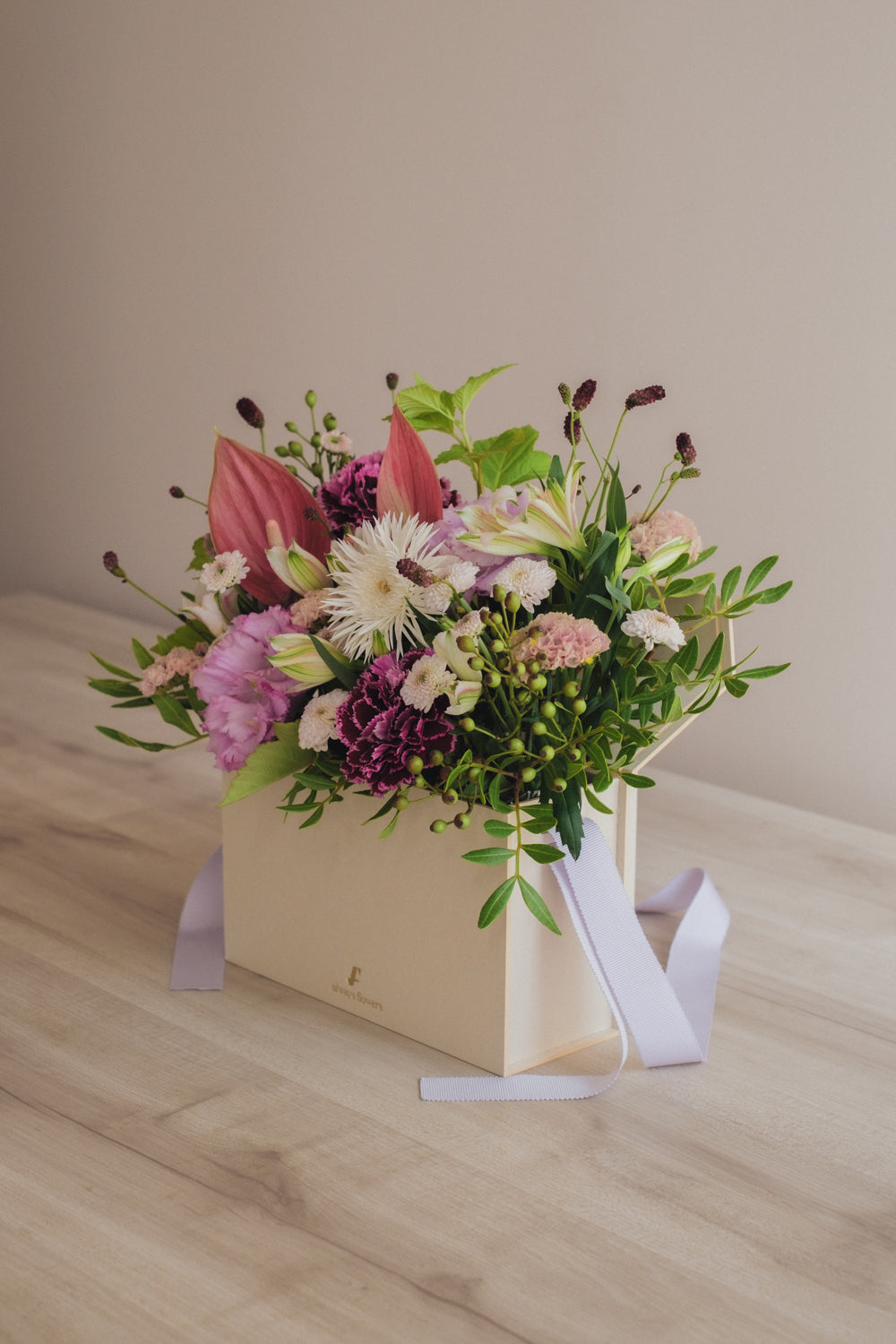 ◆8/27-10/31お届け限定◆Flower BAG No.1／フラワーバッグアレンジ　ネイチャーリヴ／生花