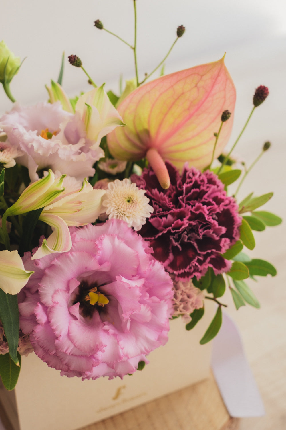 ◆8/27-10/31お届け限定◆Flower BAG No.1／フラワーバッグアレンジ　ネイチャーリヴ／生花