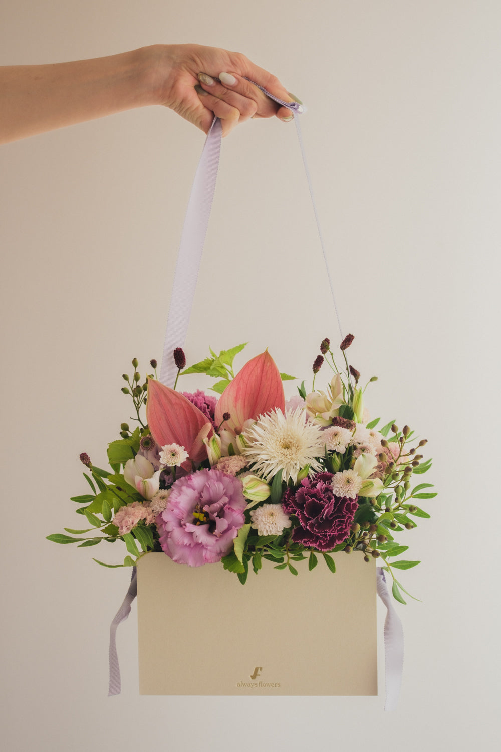 ◆8/27-10/31お届け限定◆Flower BAG No.1／フラワーバッグアレンジ　ネイチャーリヴ／生花