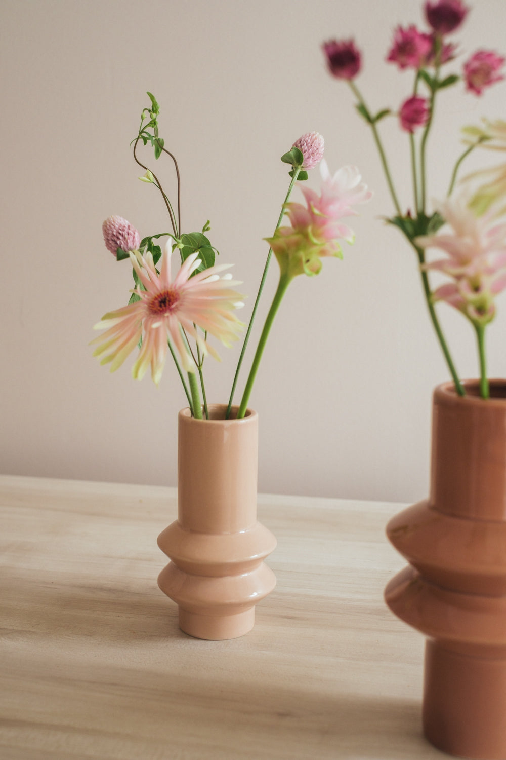 ◆NEW◆Flower Vase／花器・フラワーベース／トフィーラテ