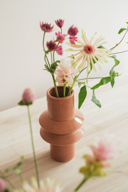 ◆NEW◆Flower Vase／花器・フラワーベース／トフィーラテ