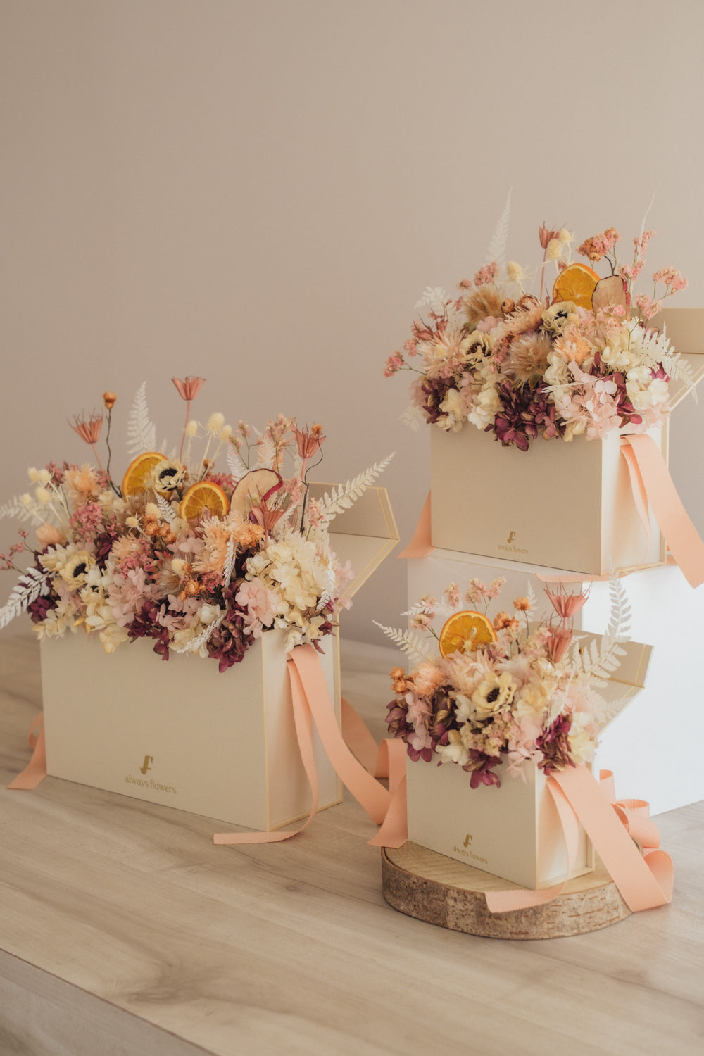 ◆季節限定◆Flower BAG No.1／フラワーバッグアレンジ　オータムライト／ドライ&amp;プリザーブドフラワー