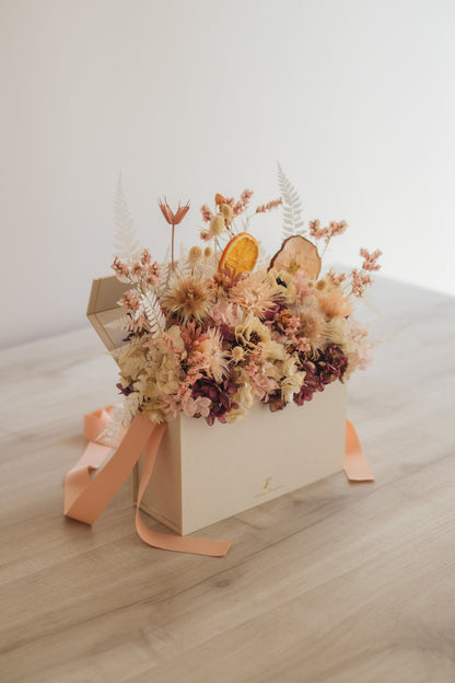 ◆季節限定◆Flower BAG No.1／フラワーバッグアレンジ　オータムライト／ドライ&amp;プリザーブドフラワー