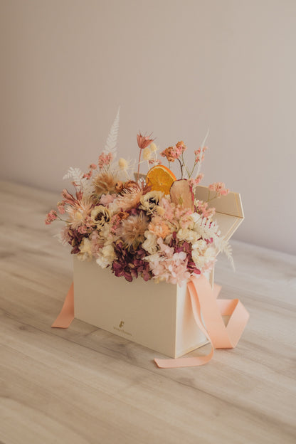 ◆季節限定◆Flower BAG No.1／フラワーバッグアレンジ　オータムライト／ドライ&amp;プリザーブドフラワー