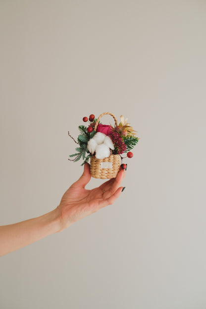 ◆11/29-12/26お届け限定◆Flower BAG No.3／フラワーバッグアレンジ　ピンクジルコン／生花