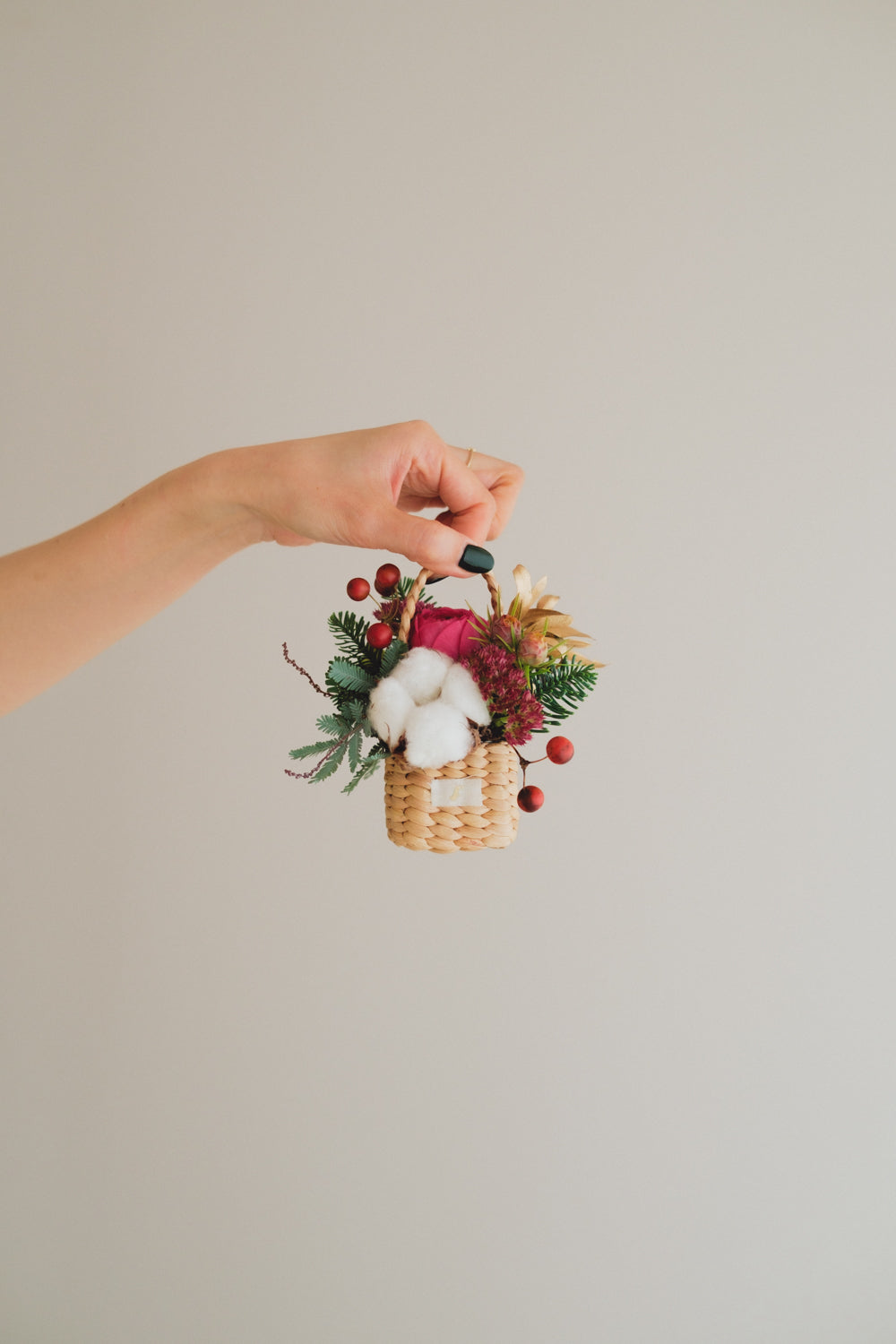 ◆11/29-12/26お届け限定◆Flower BAG No.3／フラワーバッグアレンジ　ピンクジルコン／生花