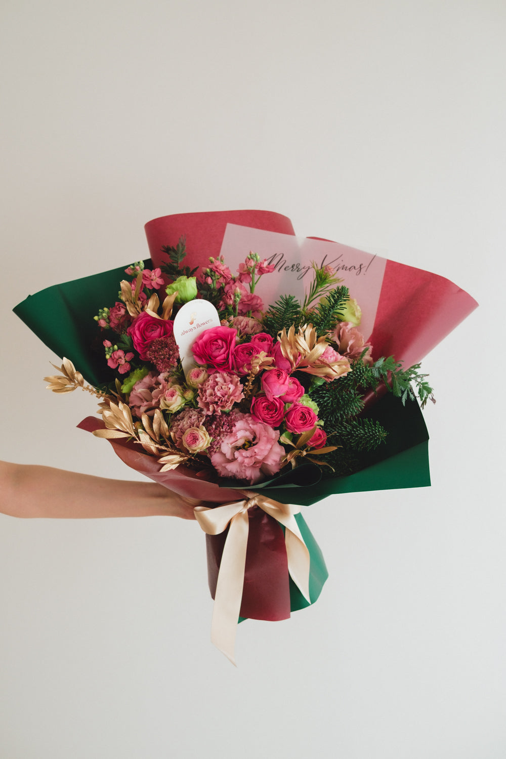 ◆11/29-12/26お届け限定◆Message Bouquet／メッセージブーケ　ペツォッタイト／生花・花束