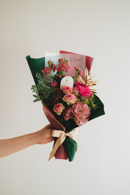 ◆11/29-12/26お届け限定◆Message Bouquet／メッセージブーケ　ペツォッタイト／生花・花束