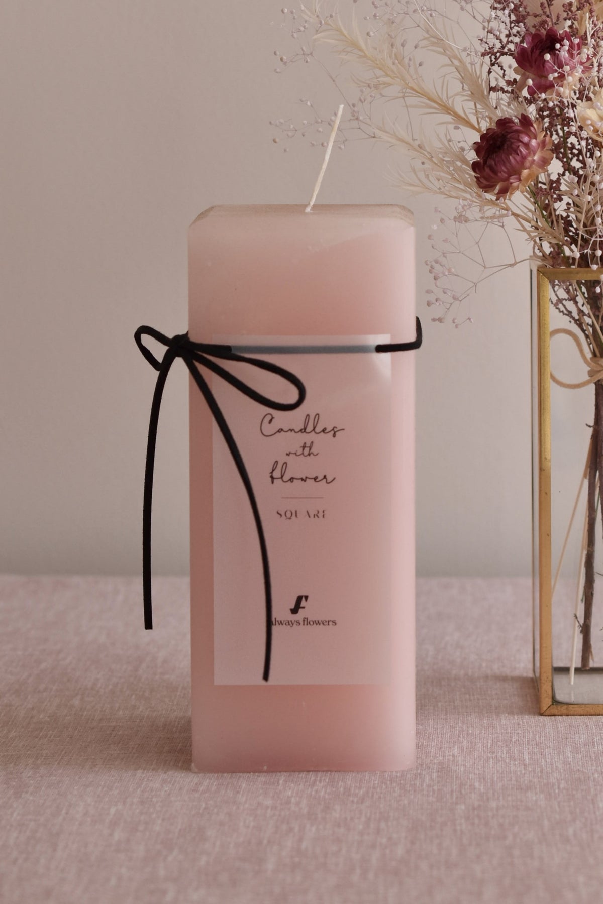 ◆NEW◆Candle&amp;Dried Bouquet／キャンドル&amp;ドライブーケセット　ローズべべ